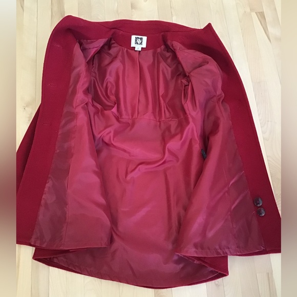Red Wool Coat 🌺 - Picture 8 of 10